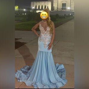 Elegant Blue Evening Gown